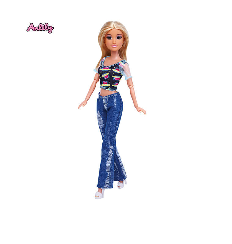 Poupée Anlily 29 cm en tenue jean | Poupons & poupées | 7 200 CFA , dakar, Sénégal