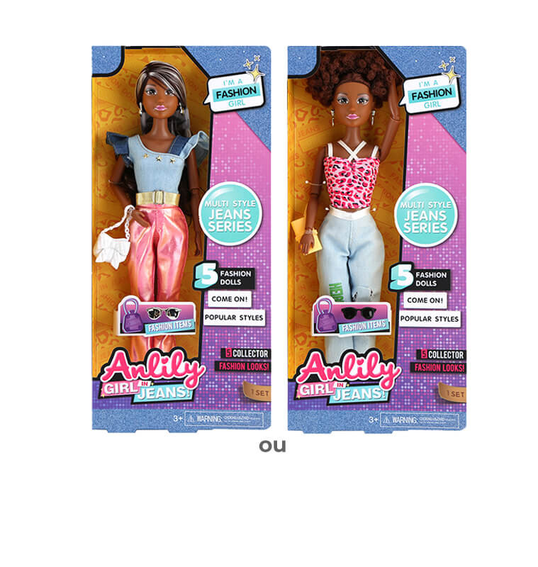 Poupée Anlily 29 cm avec lunettes tenue jean - Dès 3 ans | Poupons & poupées | 8 500 CFA , dakar, Sénégal