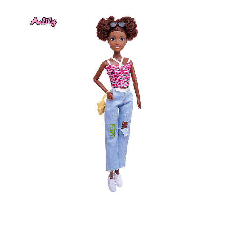 Poupée Anlily 29 cm avec lunettes tenue jean - Dès 3 ans | Poupons & poupées | 8 500 CFA , dakar, Sénégal