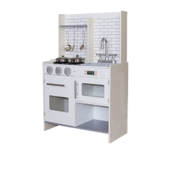 Cuisine de jeux blanche avec 5 accessoires en métal, 51x23x81cm - Dès 3 ans | Jeux d'imitation | 72 900 CFA , dakar, Sénégal