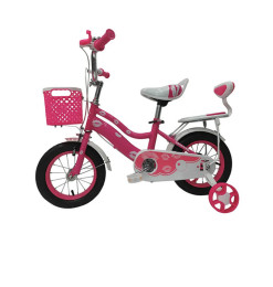 Vélo enfant rose 16 pouces avec panier, porte-bagage - De 5 à 8 ans | Jeux sportifs | 55 000 CFA , dakar, Sénégal