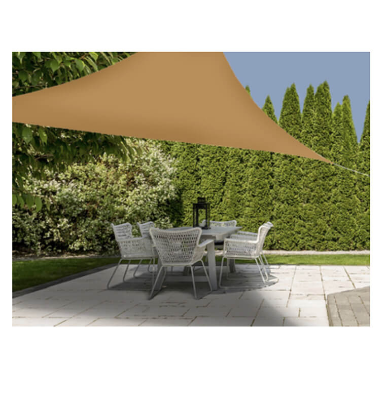 Voile d’ombrage triangulaire ocre, 3×3×3 m | Parasols & voiles d'ombrage | 16 000 CFA , dakar, Sénégal