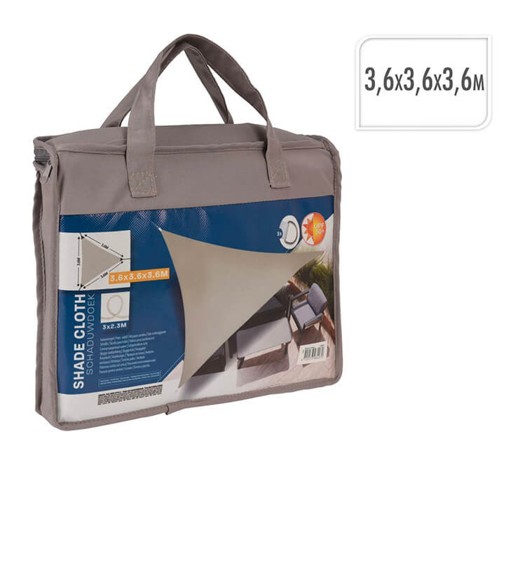 Voile d’ombrage triangulaire taupe, 3,6×3,6×3,6 m | Parasols & voiles d'ombrage | 19 500 CFA , dakar, Sénégal