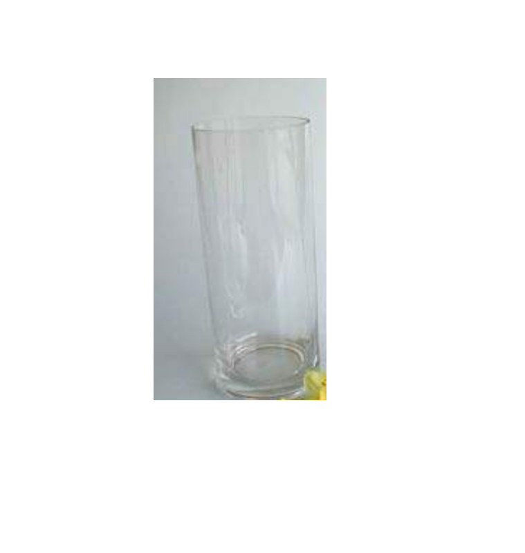Vase cylindrique en verre transparent, 12,5×30 cm | Vases déco , Dakar, Sénégal