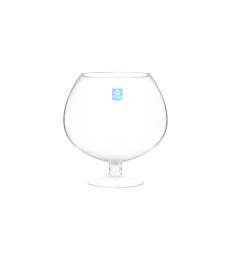 Vase boule sur pied en verre transparent, 14,3×20 cm | Vases déco , Dakar, Sénégal