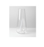 Vase évasé en verre transparent avec bande blanche, 9,5×40 cm | Vases déco , Dakar, Sénégal