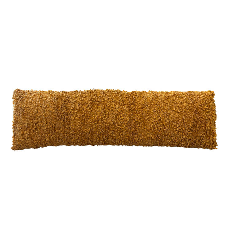 Coussin déco rectangulaire en tissu bouclé ocre, 30×100 cm | Coussins déco , Dakar, Sénégal
