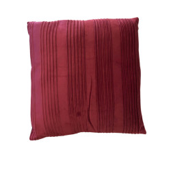 Coussin déco en velours rouge bordeaux strié, 45×45 cm | Coussins déco , Dakar, Sénégal