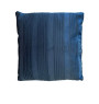 Coussin déco en velours bleu foncé strié, 45×45 cm | Coussins déco , Dakar, Sénégal