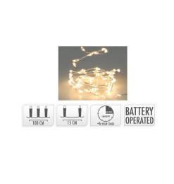 Fil argenté 66 LED blanc chaud |Luminaires de Noël |2 000 CFA ,Dakar, Sénégal