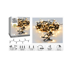 Guirlande lumineuse 480 LED blanc chaud, 36 mètres |Luminaires de Noël |15 600 CFA ,Dakar, Sénégal