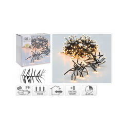 Guirlande cluster 1512 LED blanc chaud, 11 mètres |Luminaires de Noël |30 100 CFA ,Dakar, Sénégal
