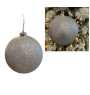 Boule de Noël argentée pailletée 20 cm en PVC |Boules de Noël |3 000 CFA ,Dakar, Sénégal