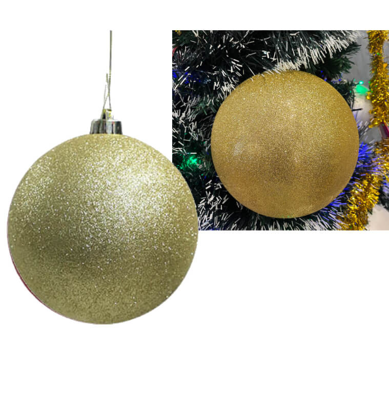 Boule de Noël or pailletée 25 cm en PVC |Boules de Noël |6 500 CFA ,Dakar, Sénégal