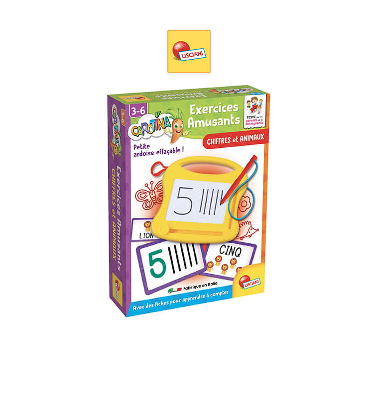 Exercices amusants Chiffres et Animaux Carotina - De 3 à 6 ans | Jeux éducatifs | 6 900 CFA , dakar, Sénégal