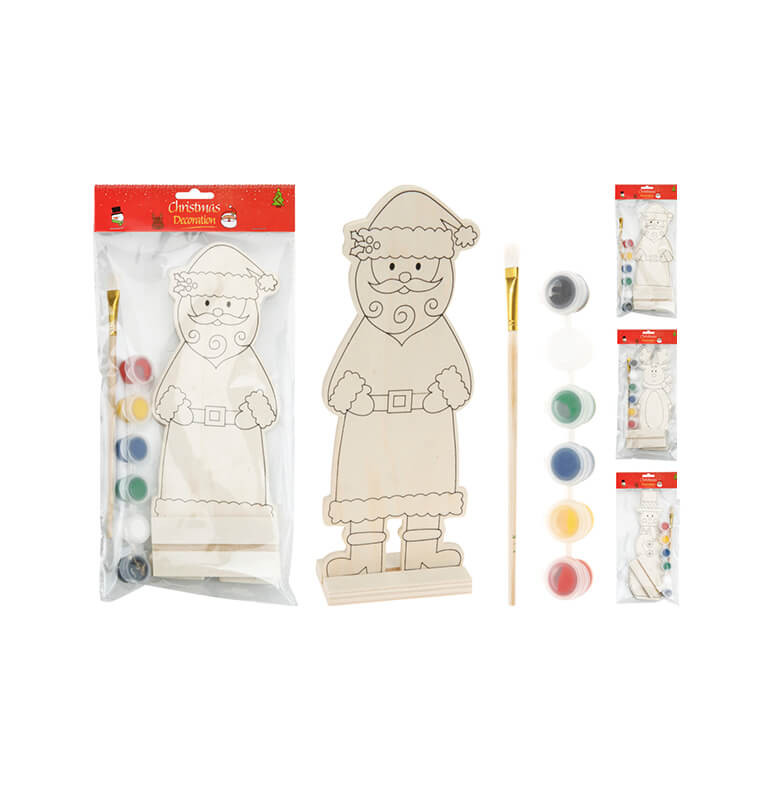 Kit peinture Noël en bois |Autres accessoires Noël |2 200 CFA ,Dakar, Sénégal