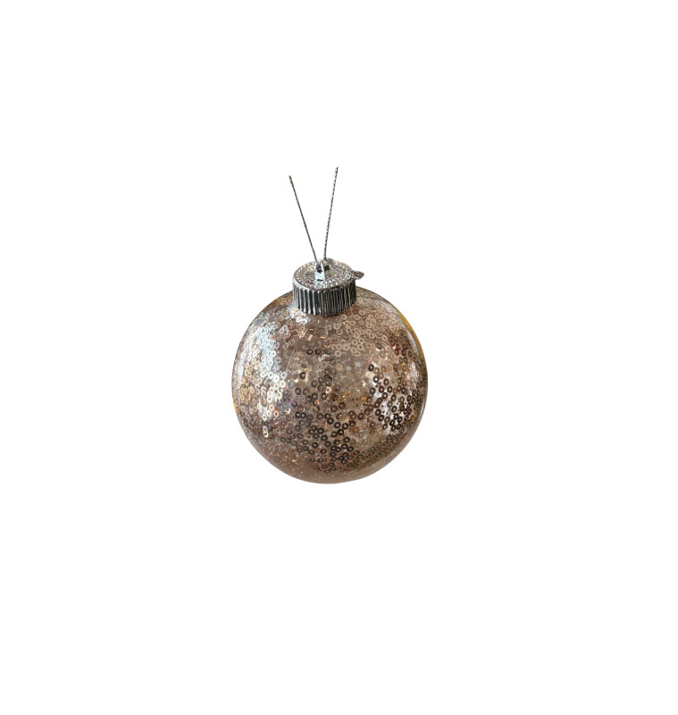 Boule de Noël en PVC champagne, 10 cm |Boules de Noël |1 250 CFA ,Dakar, Sénégal