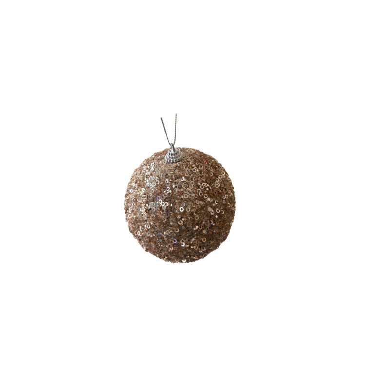 Boule de Noël en mousse champagne, 10 cm |Boules de Noël |1 250 CFA ,Dakar, Sénégal