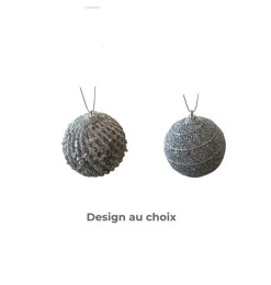 Boule de Noël en mousse argent, 8 cm |Boules de Noël |900 CFA ,Dakar, Sénégal