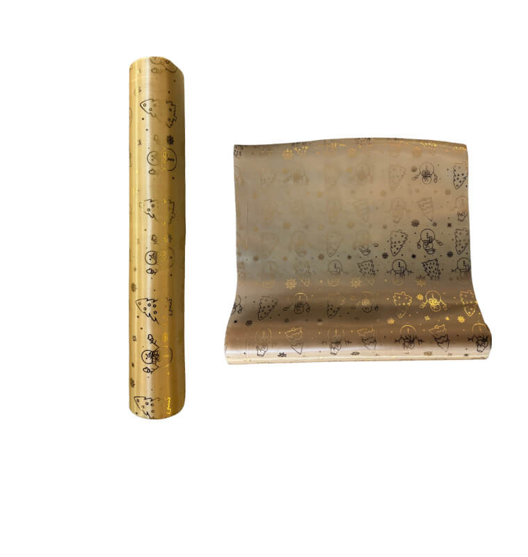 Rouleau tissu satin décoratif or à motifs dorés, 36×270 cm |Art de la table Noël |2 500 CFA ,Dakar, Sénégal