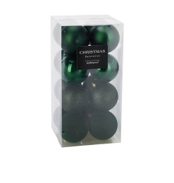 Boule de Noël verte 8 cm - Lot de 16 |Boules de Noël |8 500 CFA ,Dakar, Sénégal