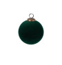 Boule de Noël 10 cm en verre avec velours vert\r\n |Boules de Noël |2 300 CFA ,Dakar, Sénégal