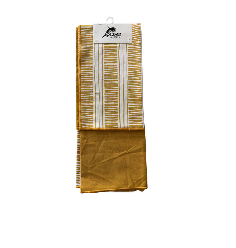 Torchon 50 x 70 cm 100% coton jaune - Lot de 2 | Torchons, gants, tabliers, maniques | 3 300 CFA , dakar, Sénégal
