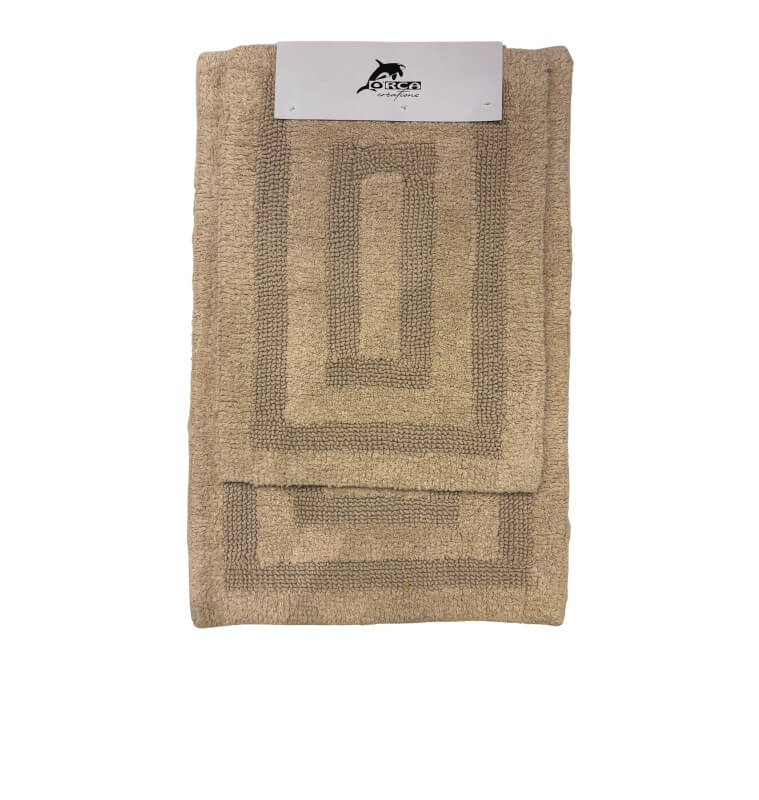 Tapis de bain double face 100% coton beige - Lot de 2 | Tapis de bain | 9 300 CFA , dakar, Sénégal