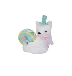 Renard et tambour gourmand, 16x10x18 cm