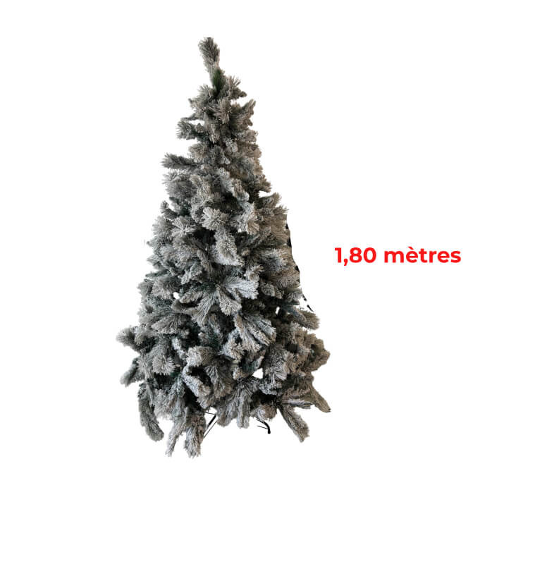 Sapin de Noël 180 cm 700 feuilles enneigé sur pied métal |Sapins de Noël |69 000 CFA ,Dakar, Sénégal