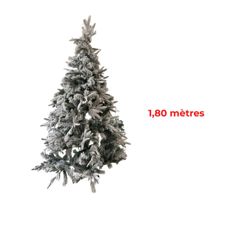 Sapin de Noël 180 cm 569 feuilles enneigé pied métal |Sapins de Noël |67 000 CFA ,Dakar, Sénégal