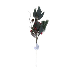 Tige feuillage fleurs/pins/baies enneigé, 45 cm |Autres accessoires Noël |3 000 CFA ,Dakar, Sénégal