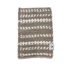 Tapis de bain 50 x 80 cm en coton gris clair et blanc | Tapis de bain | 5 800 CFA , dakar, Sénégal