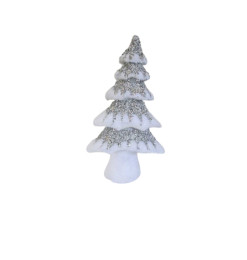 Sapin de table 43cm blanc paillette argent |Décorations à poser Noël |11 000 CFA ,Dakar, Sénégal
