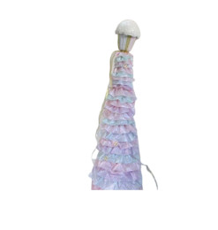 Sapin en tissu gourmand, 24x24x78 cm