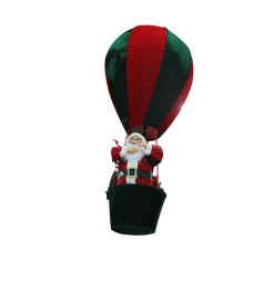 Père Noël dans montgolfière décorative rouge et verte à suspendre, 1,5 mètres |Suspensions de Noël |95 000 CFA ,Dakar, Sénégal