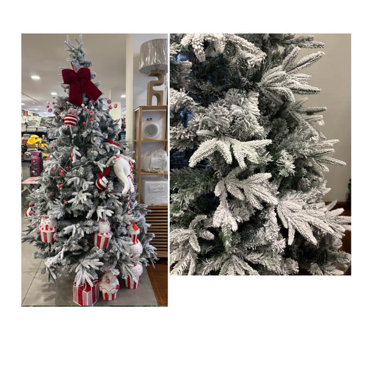 Sapin de Noël 240 cm 1253 feuilles, enneigé pied métal |Sapins de Noël |128 000 CFA ,Dakar, Sénégal