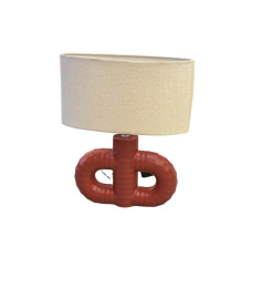 Lampe de table en céramique avec abat-jour en lin, 35x15x41,5 cm | Lampes de table, lampes de chevet , Dakar, Sénégal