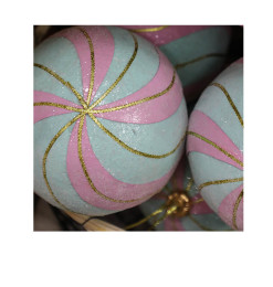 Boule de noël gourmand, 17x17x18 cm