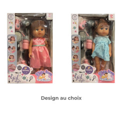 Poupon 35 cm girl style avec accessoires - Dès 3 ans | Poupons & poupées | 17 000 CFA , dakar, Sénégal