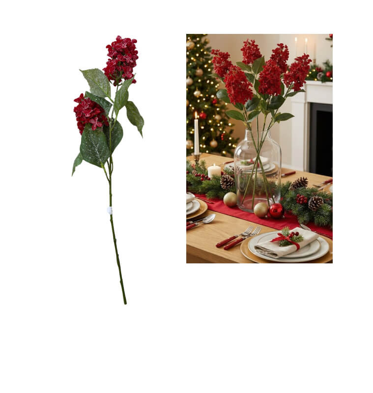 Fleur artificielle Snowy Syringa 72 cm |Autres accessoires Noël |4 000 CFA ,Dakar, Sénégal