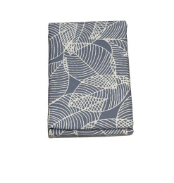 Parure de lit 180x200 cm (Drap housse, drap plat et 2 taies) en coton 100% bleu motif. | Linge de lit , Dakar, Sénégal