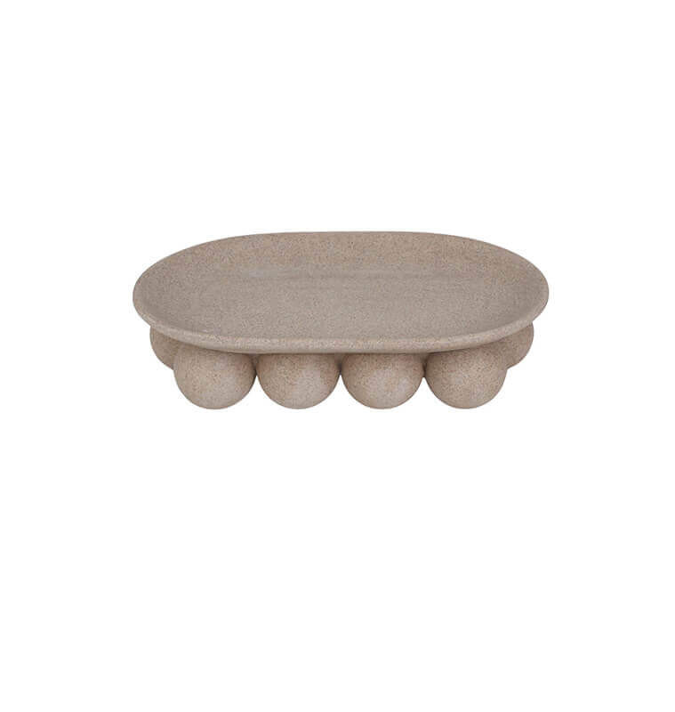 Plat déco 36 × 22 cm en résine beige | Déco divers , Dakar, Sénégal