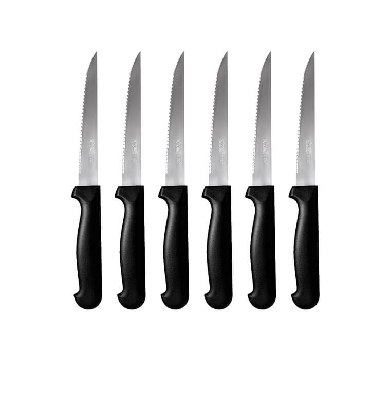 Couteaux à manche PVC noir - Lot de 6 | Couverts & coffrets couverts | 4 800 CFA , dakar, Sénégal
