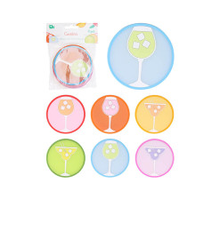 Sous-verre à  motif cocktail - Lot de 6