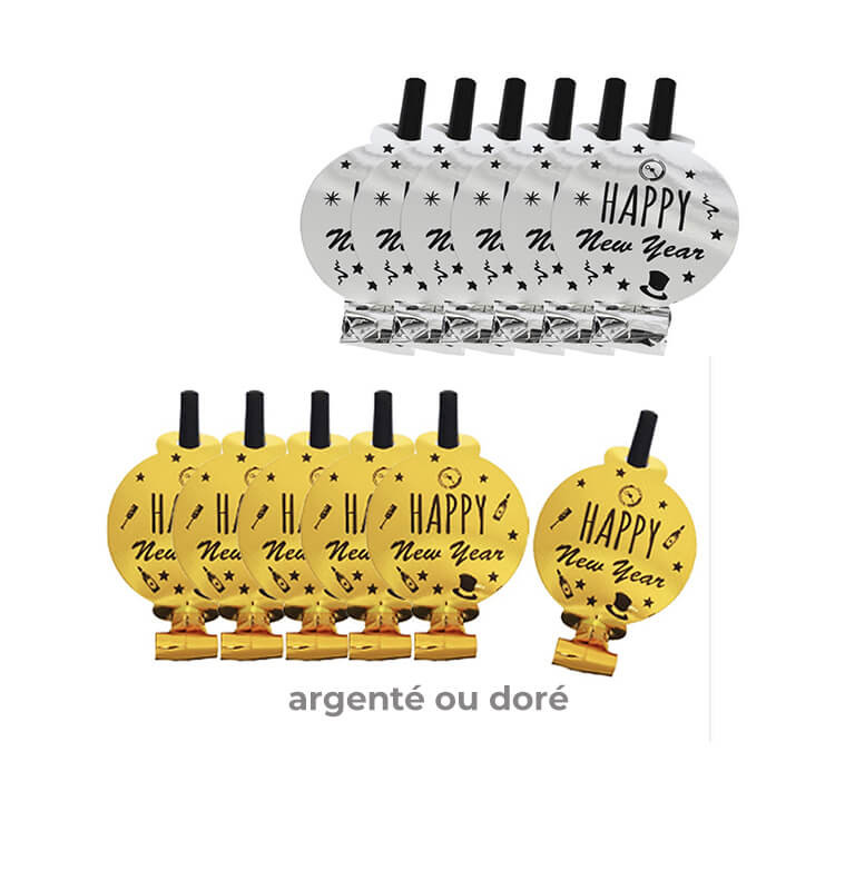 Sans-gêne Happy New Year, lot de 6 | Accessoires party | 800 CFA , dakar, Sénégal