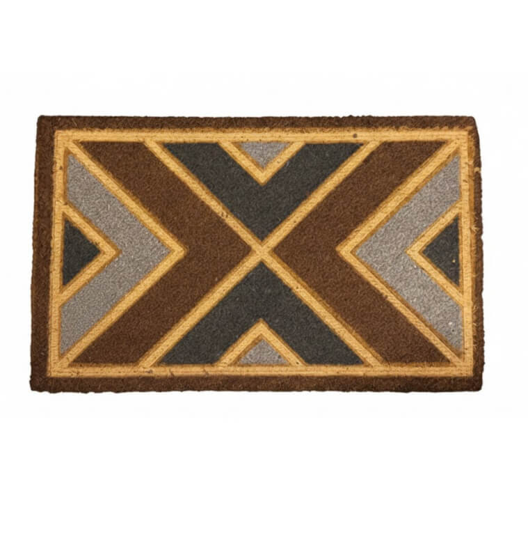 Paillasson 3D nuances de marron 45 × 75 cm en fibre de coco | Paillassons , Dakar, Sénégal