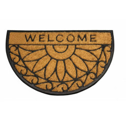 Paillasson "Welcome" demi-lune en fibre de coco et caoutchouc, 45x75 cm | Paillassons , Dakar, Sénégal