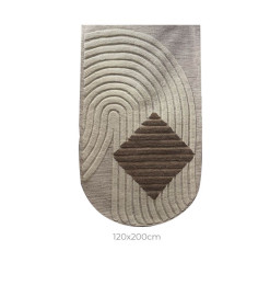 Tapis tissé et tufté à la main blanc et beige, 120 x 200 cm | Tapis décoratifs , Dakar, Sénégal