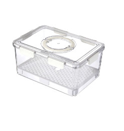 Boîte organisateur de frigo 33,5 x 24 x 15 cm avec couvercle à clips transparent/blanc | Organisation | 6 300 CFA , dakar, Sé...